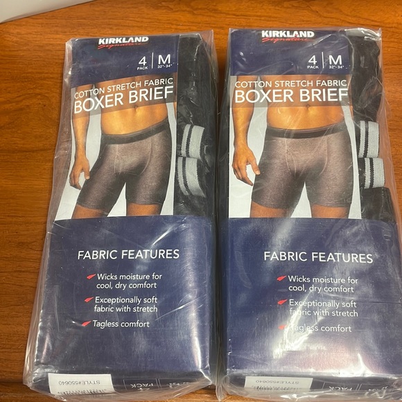 Kirkland Signature Underwear & Socks 8 Pair Mens Boxer Brief Cotton